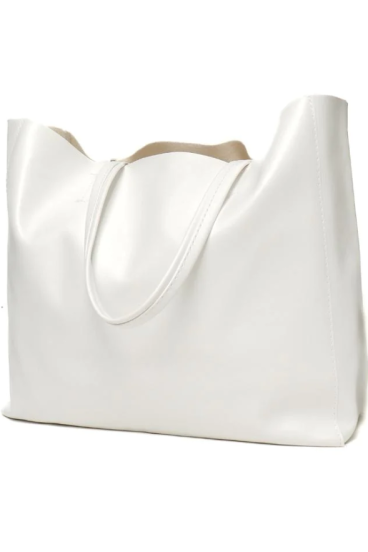 Ročna torbica, ART2253, bela